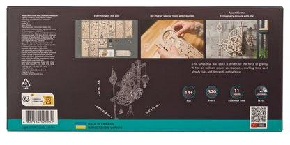 Ugears 3D-Holzpuzzle Aero-Uhr Image 26