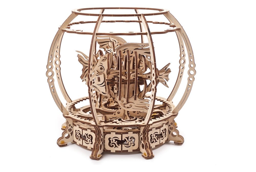 Ugears 3D-Holzpuzzle Mechanisches Aquarium Image 3