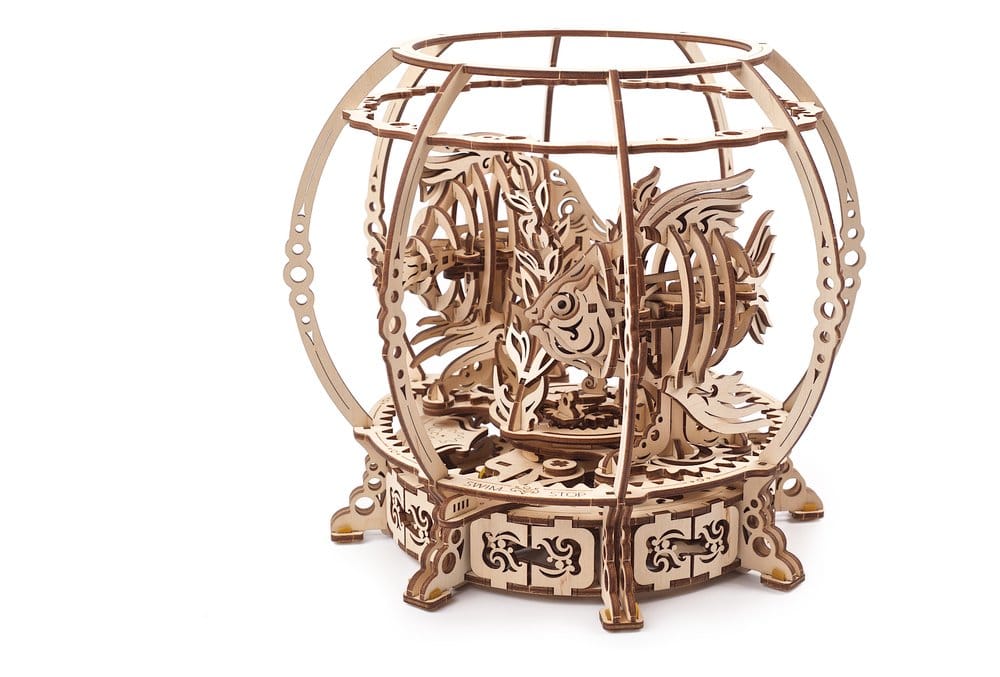 Ugears 3D-Holzpuzzle Mechanisches Aquarium Image 10