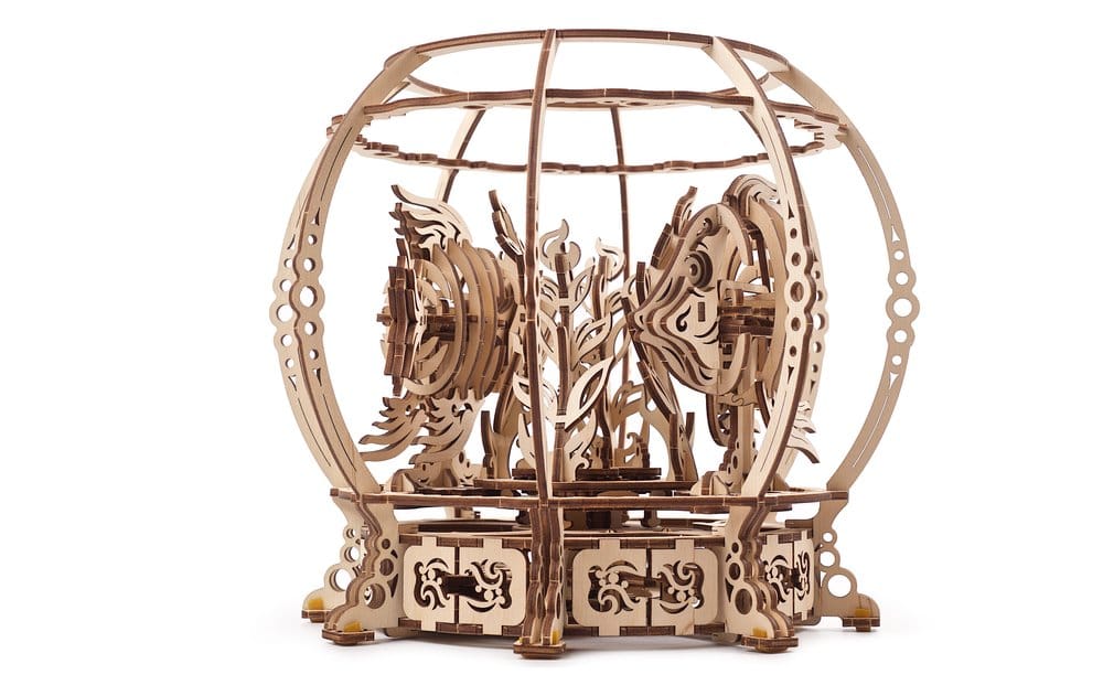 Ugears 3D-Holzpuzzle Mechanisches Aquarium Image 20