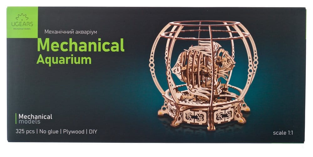 Ugears 3D-Holzpuzzle Mechanisches Aquarium Image 24