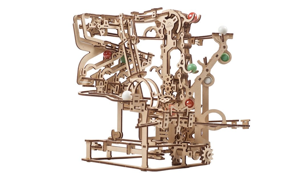 Ugears 3D-Holzpuzzle Murmel-Kettenbahn Image 2