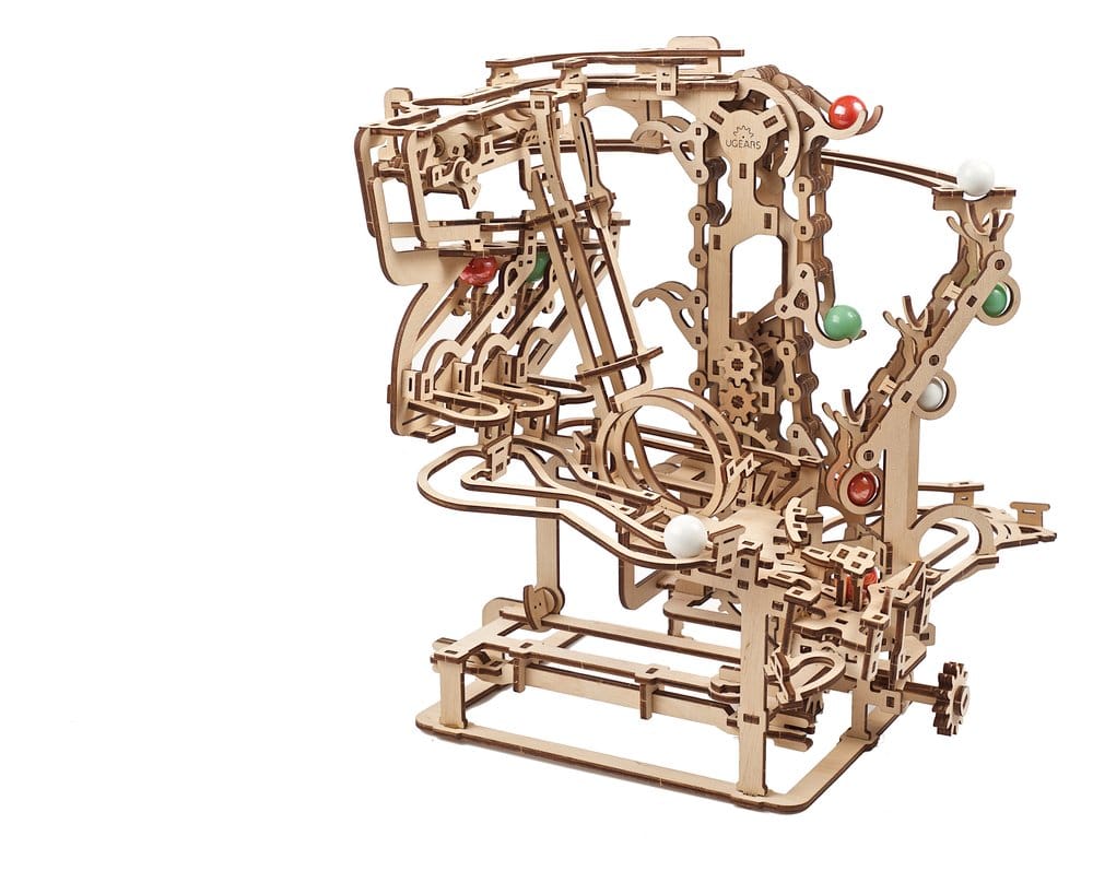 Ugears 3D-Holzpuzzle Murmel-Kettenbahn Image 4