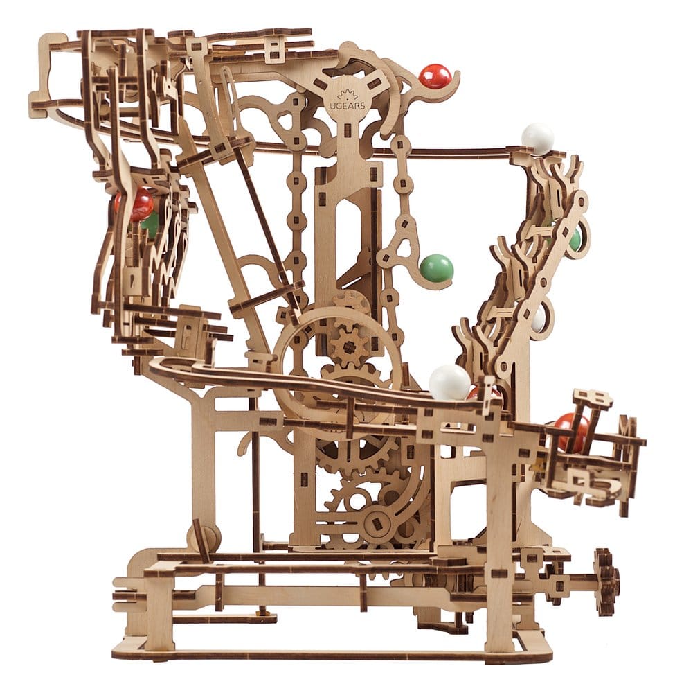 Ugears 3D-Holzpuzzle Murmel-Kettenbahn Image 5