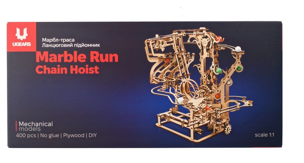 Ugears 3D-Holzpuzzle Murmel-Kettenbahn Image 24