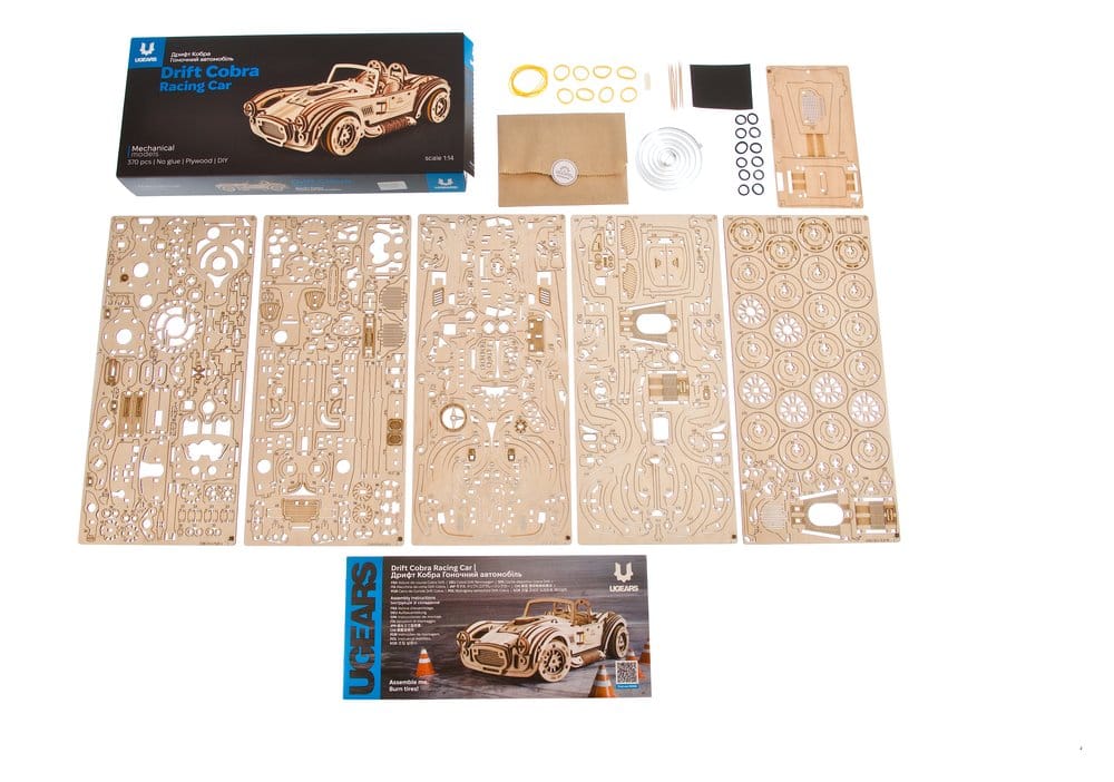 Ugears 3D-Holzpuzzle Cobra Drift Rennwagen Image 26