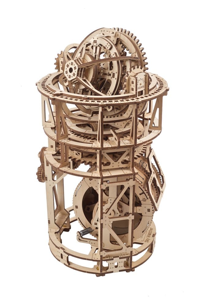Ugears 3D-Holzpuzzle Tourbillon-Tischuhr Sternengucker Image 4