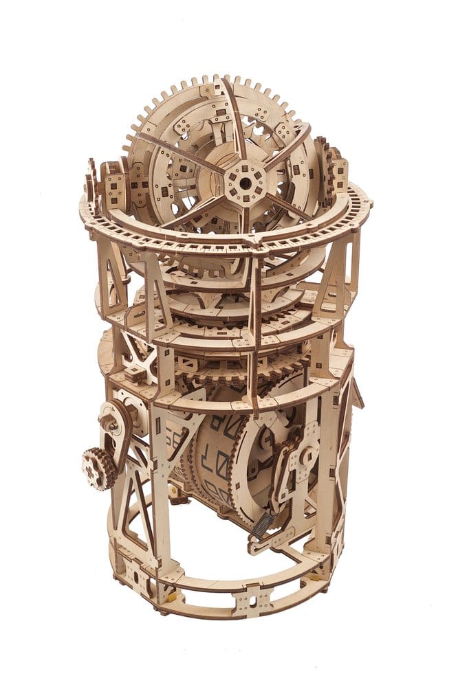 Ugears 3D-Holzpuzzle Tourbillon-Tischuhr Sternengucker Image 6