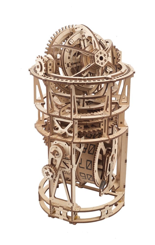 Ugears 3D-Holzpuzzle Tourbillon-Tischuhr Sternengucker Image 8