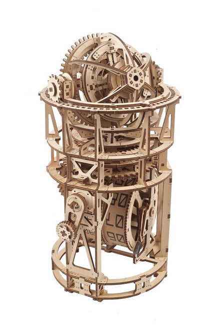 Ugears 3D-Holzpuzzle Tourbillon-Tischuhr Sternengucker Image 8