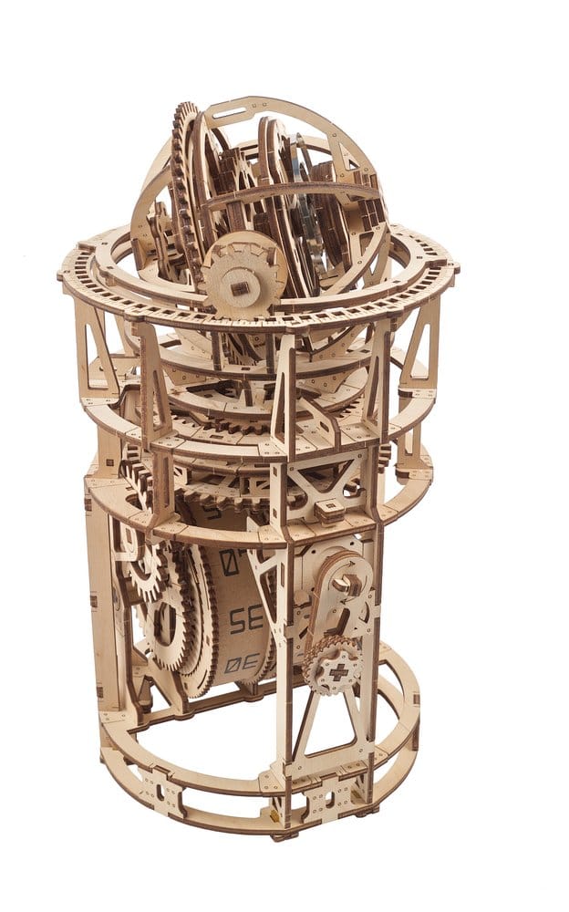 Ugears 3D-Holzpuzzle Tourbillon-Tischuhr Sternengucker Image 11