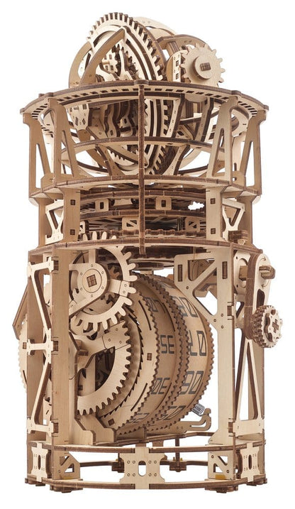 Ugears 3D-Holzpuzzle Tourbillon-Tischuhr Sternengucker Image 12
