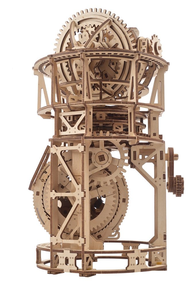 Ugears 3D-Holzpuzzle Tourbillon-Tischuhr Sternengucker Image 14