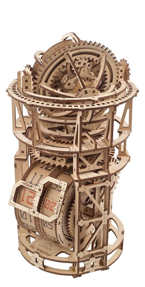 Ugears 3D-Holzpuzzle Tourbillon-Tischuhr Sternengucker Image 20