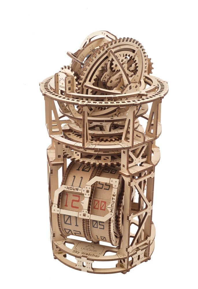 Ugears 3D-Holzpuzzle Tourbillon-Tischuhr Sternengucker Image 22