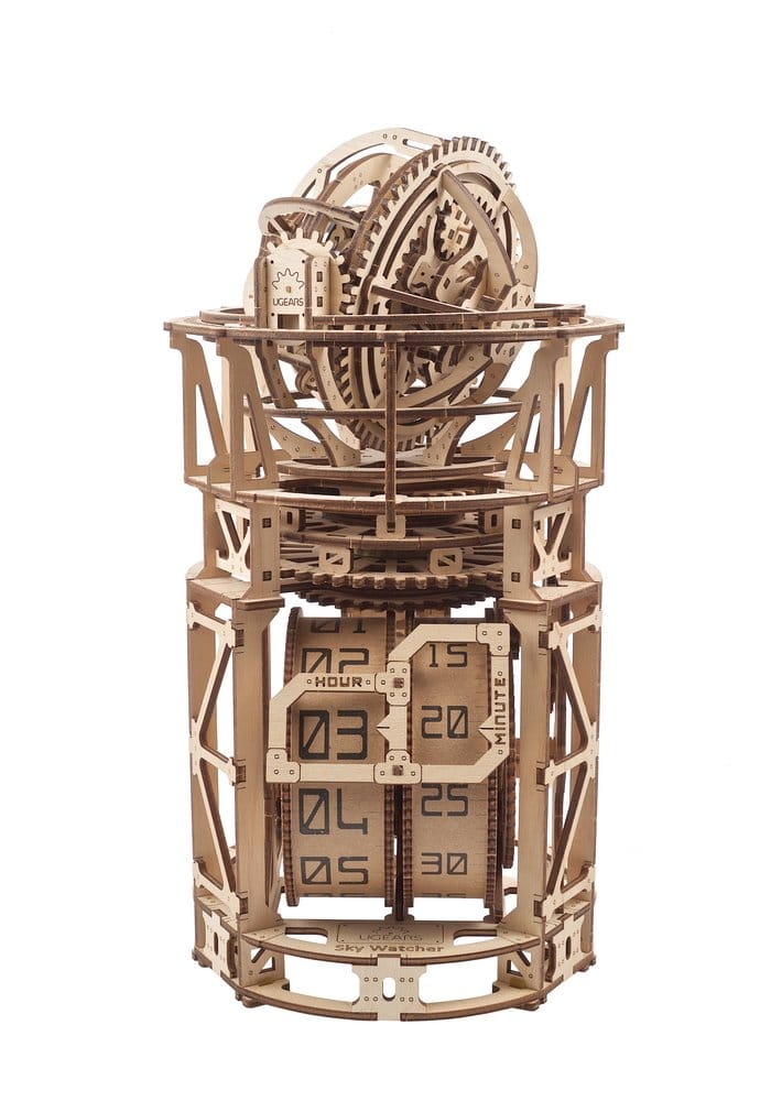 Ugears 3D-Holzpuzzle Tourbillon-Tischuhr Sternengucker Image 23