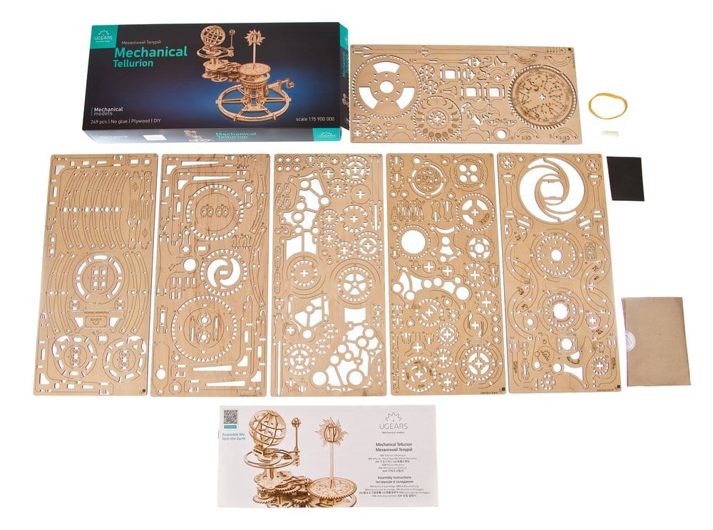 Ugears 3D-Holzpuzzle Mechanisches Tellurium Image 26