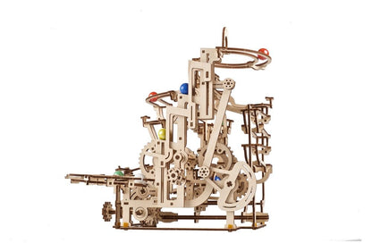 Ugears 3D-Holzpuzzle Murmelbahn mit Stufenwinde Image 10