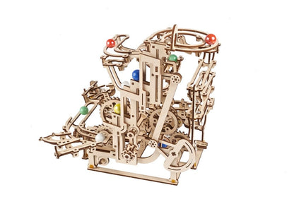 Ugears 3D-Holzpuzzle Murmelbahn mit Stufenwinde Image 11