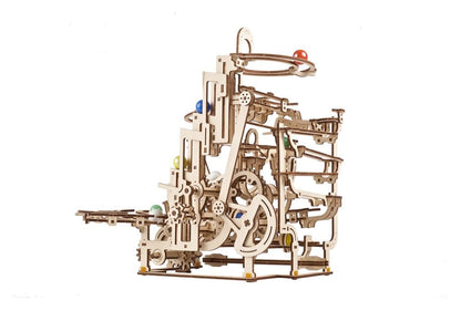 Ugears 3D-Holzpuzzle Murmelbahn mit Stufenwinde Image 12