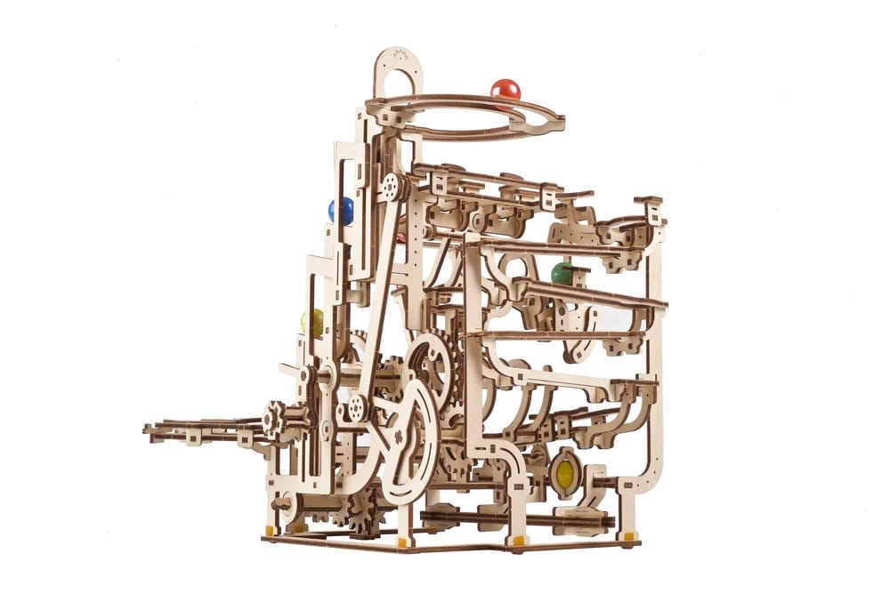 Ugears 3D-Holzpuzzle Murmelbahn mit Stufenwinde Image 15