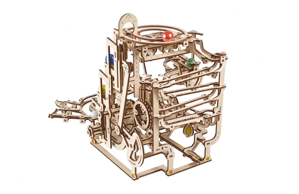 Ugears 3D-Holzpuzzle Murmelbahn mit Stufenwinde Image 17