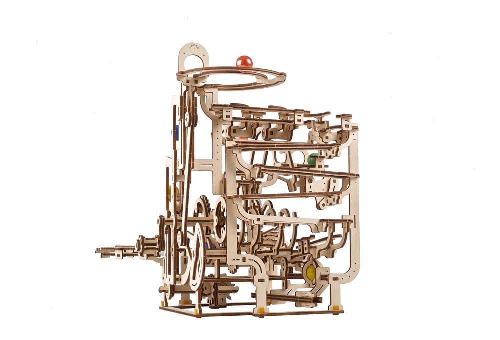 Ugears 3D-Holzpuzzle Murmelbahn mit Stufenwinde Image 18
