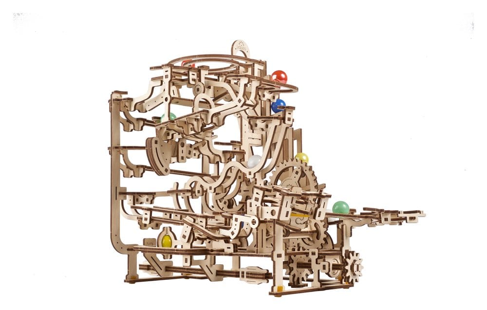 Ugears 3D-Holzpuzzle Murmelbahn mit Stufenwinde Image 23