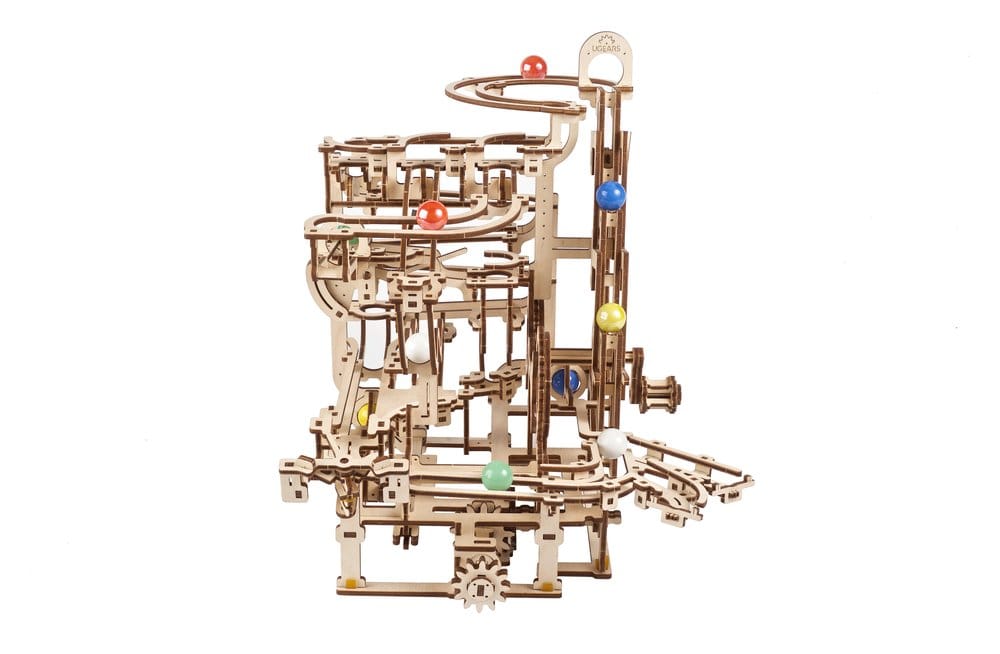 Ugears 3D-Holzpuzzle Murmelbahn mit Stufenwinde Image 24
