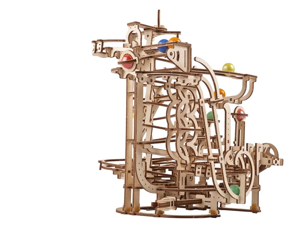 Ugears 3D-Holzpuzzle Murmelbahn mit Spiralaufzug Image 5
