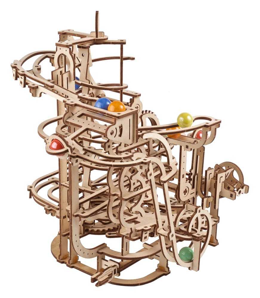 Ugears 3D-Holzpuzzle Murmelbahn mit Spiralaufzug Image 6