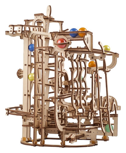 Ugears 3D-Holzpuzzle Murmelbahn mit Spiralaufzug Image 7