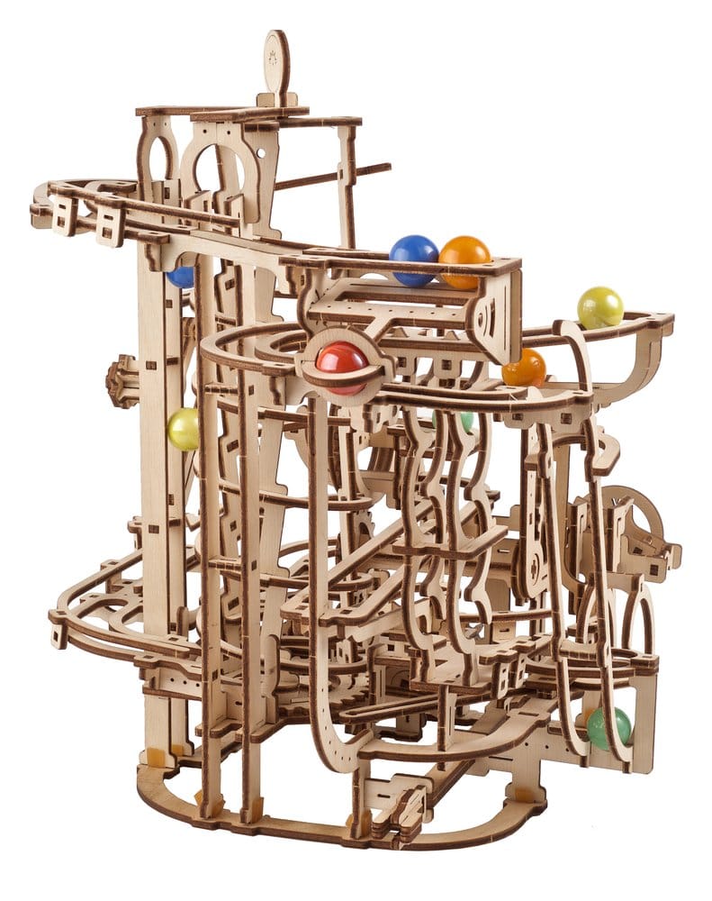 Ugears 3D-Holzpuzzle Murmelbahn mit Spiralaufzug Image 8