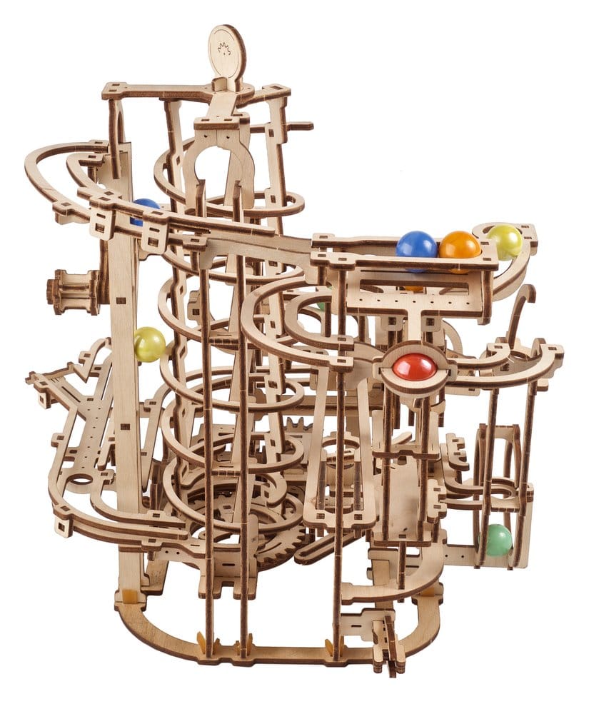 Ugears 3D-Holzpuzzle Murmelbahn mit Spiralaufzug Image 11