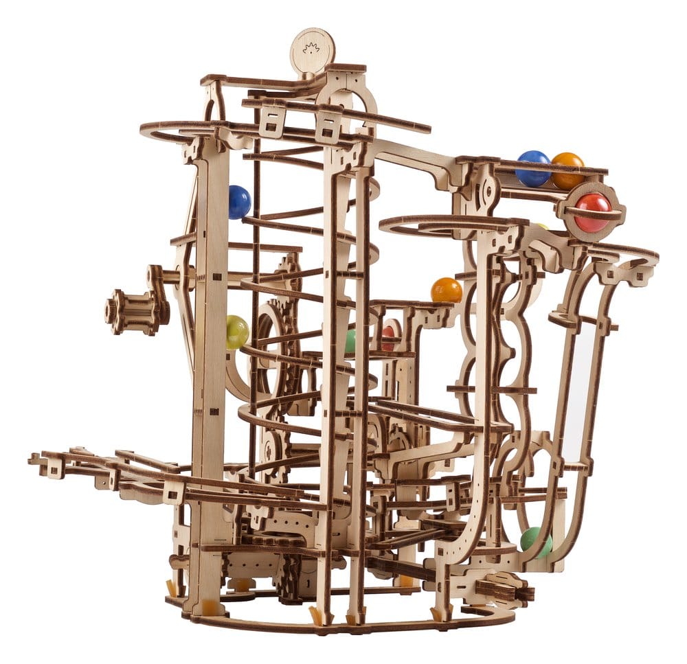 Ugears 3D-Holzpuzzle Murmelbahn mit Spiralaufzug Image 12