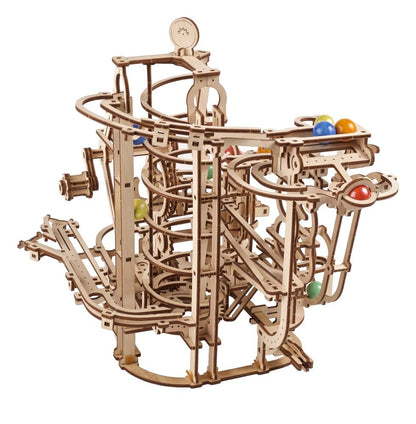 Ugears 3D-Holzpuzzle Murmelbahn mit Spiralaufzug Image 14