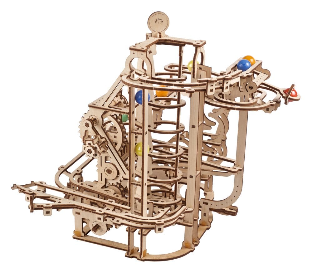 Ugears 3D-Holzpuzzle Murmelbahn mit Spiralaufzug Image 16