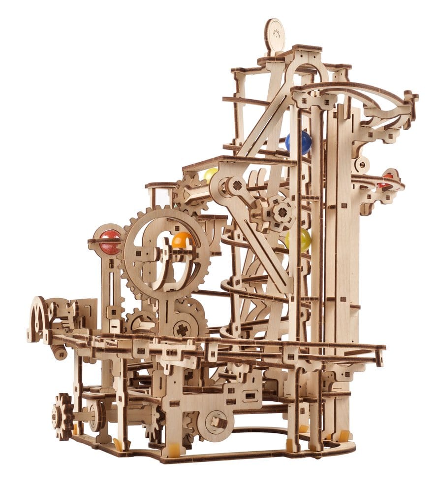 Ugears 3D-Holzpuzzle Murmelbahn mit Spiralaufzug Image 17