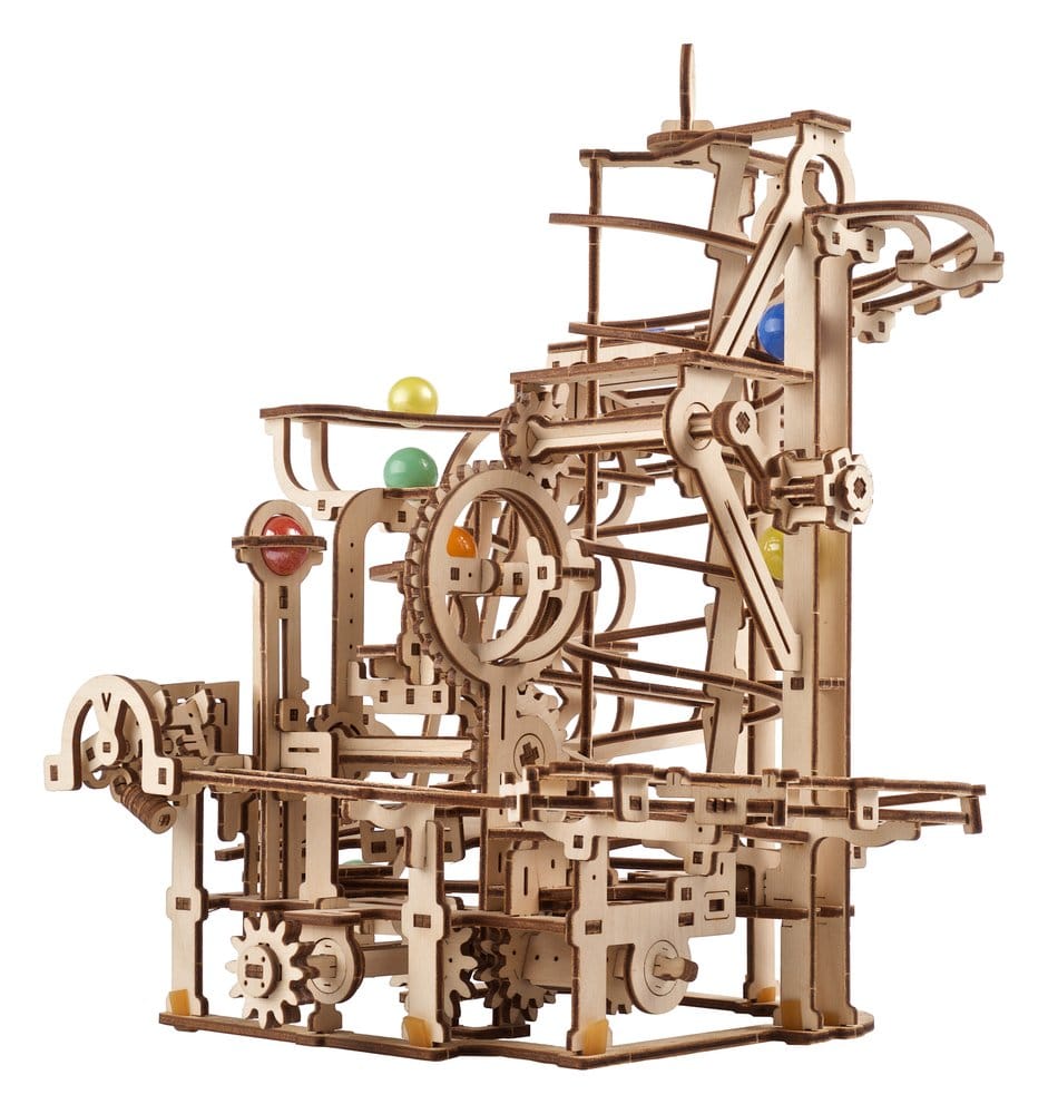Ugears 3D-Holzpuzzle Murmelbahn mit Spiralaufzug Image 19