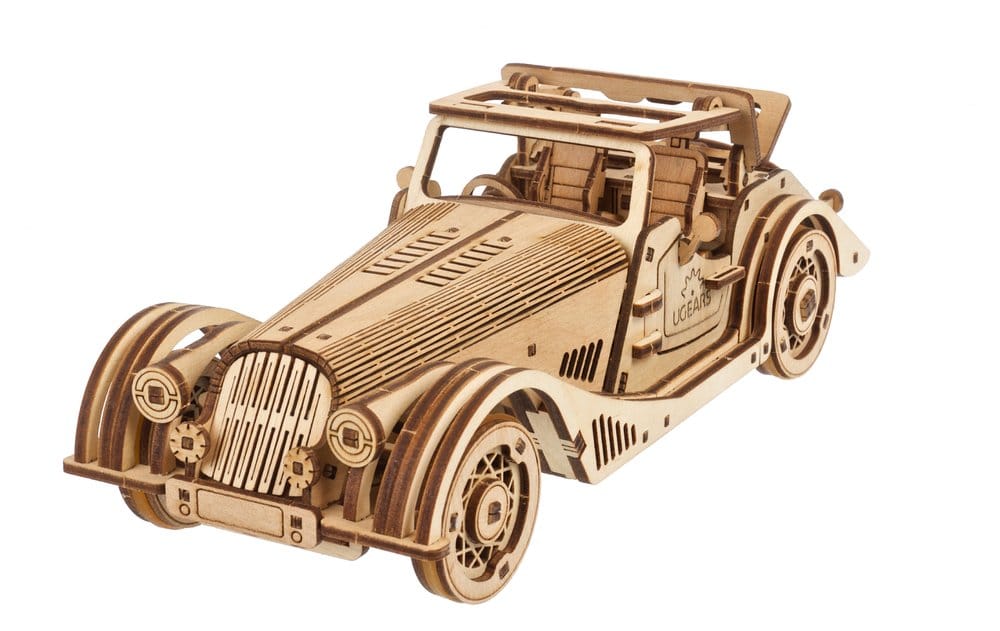 Ugears 3D-Holzpuzzle Sportwagen Flinke Maus Image 4
