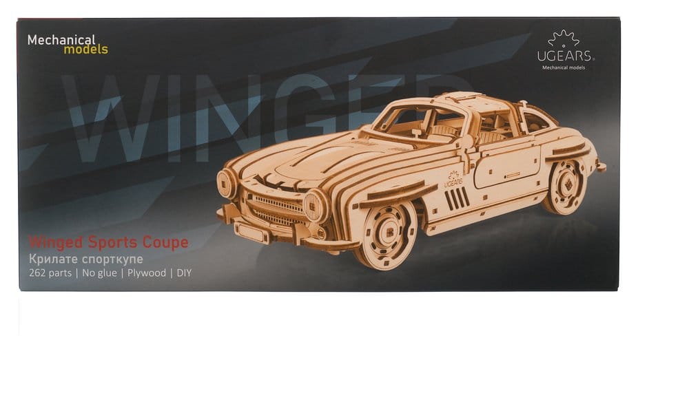 Ugears 3D-Holzpuzzle Flügeltüren-Sportcoupé Image 2