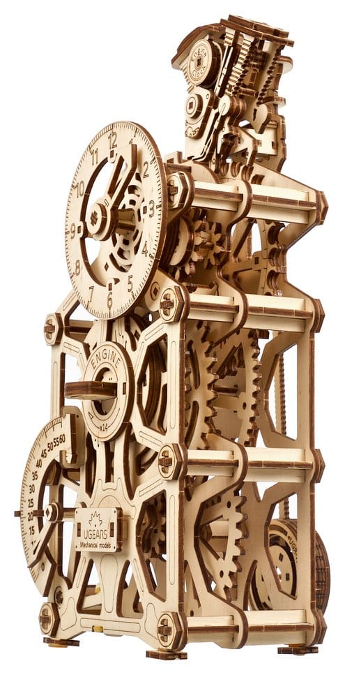 Ugears 3D-Holzpuzzle Motoren-Uhr Image 5