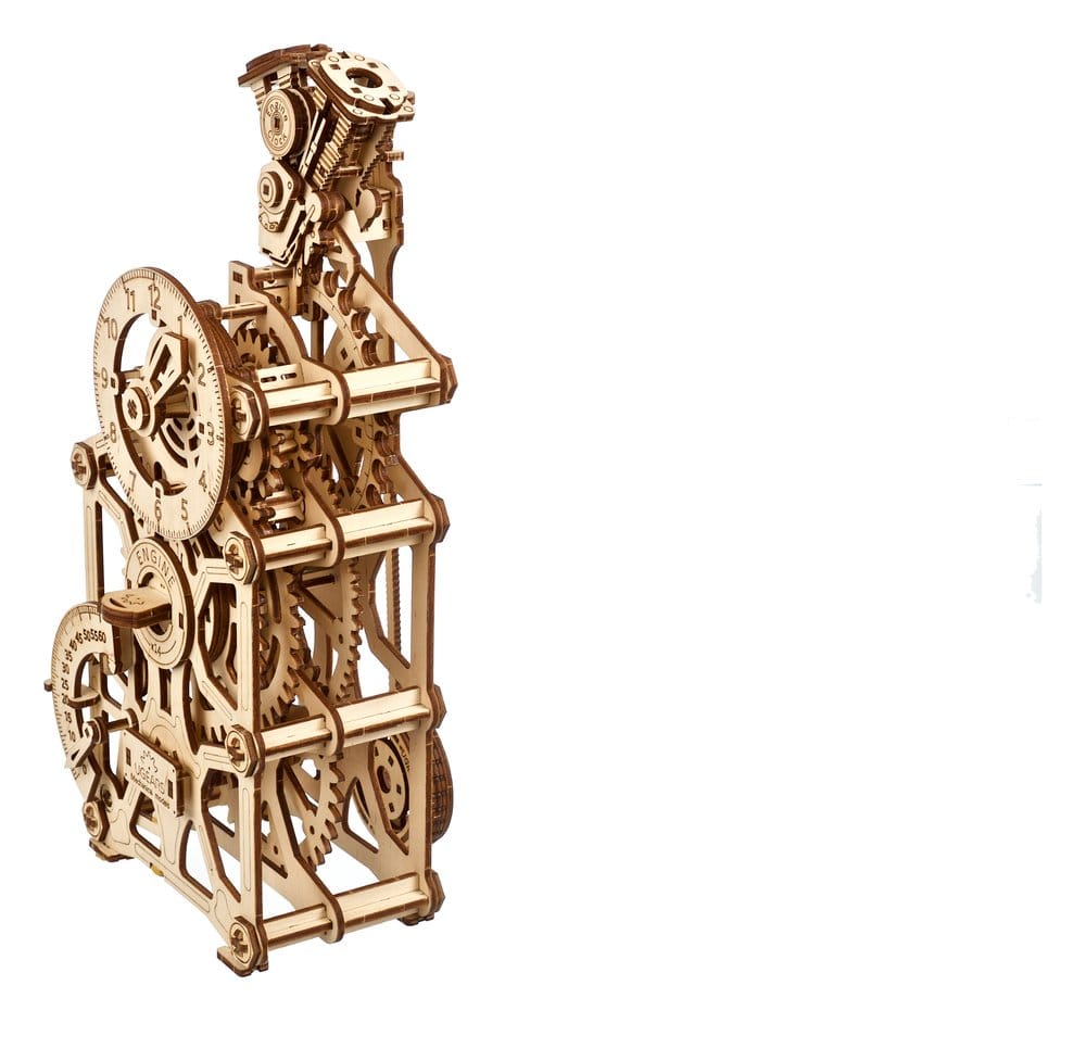 Ugears 3D-Holzpuzzle Motoren-Uhr Image 6