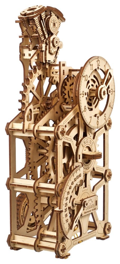 Ugears 3D-Holzpuzzle Motoren-Uhr Image 19
