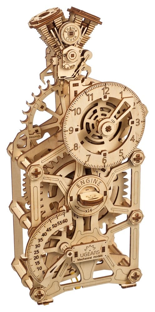 Ugears 3D-Holzpuzzle Motoren-Uhr Image 22