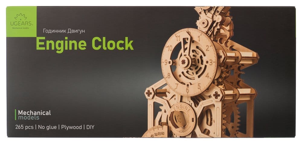 Ugears 3D-Holzpuzzle Motoren-Uhr Image 24