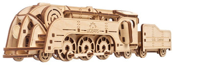 Ugears 3D-Holzpuzzle Mini-Lokomotive Image 1