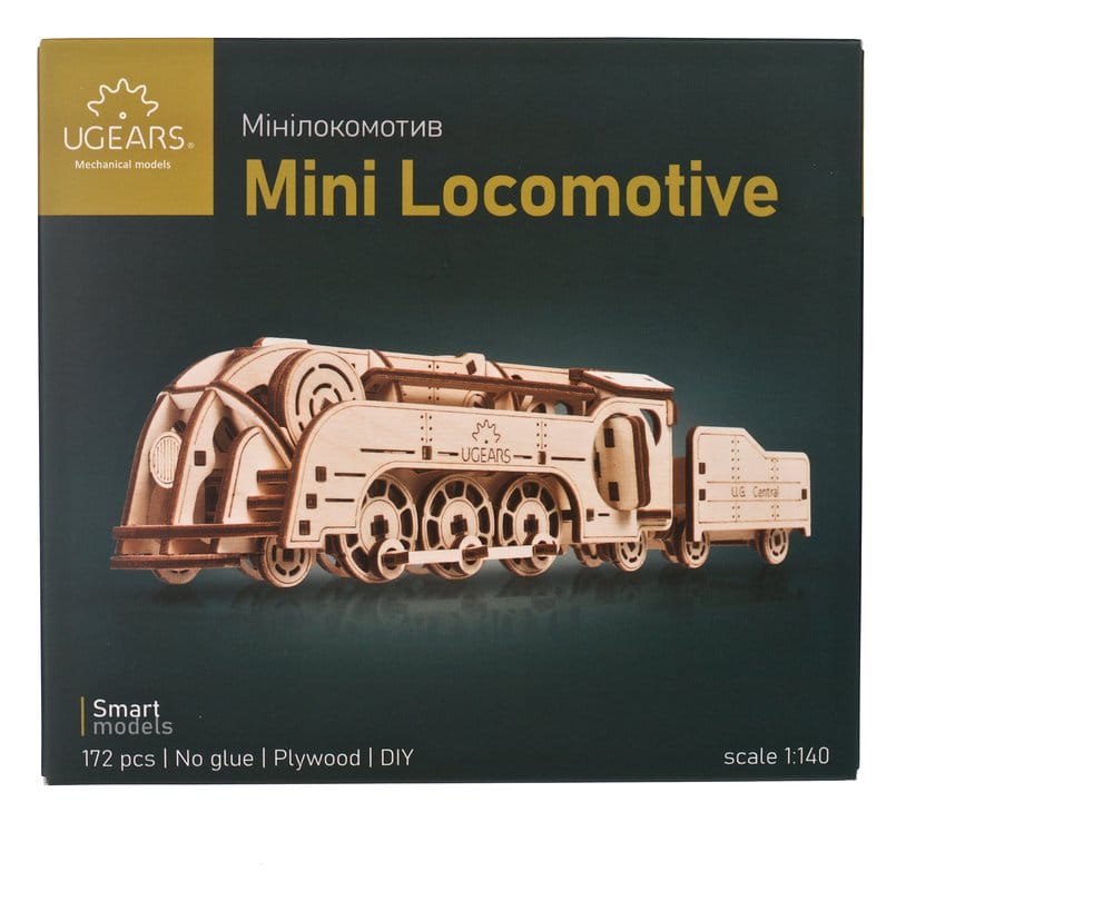 Ugears 3D-Holzpuzzle Mini-Lokomotive Image 24