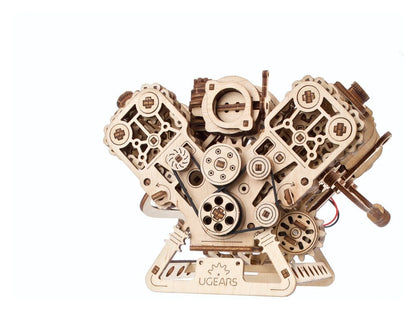 Ugears 3D-Holzpuzzle V8-Motor Image 7