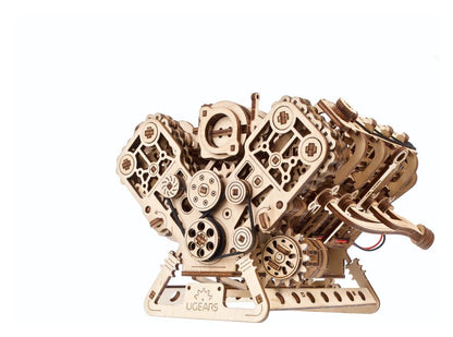 Ugears 3D-Holzpuzzle V8-Motor Image 8